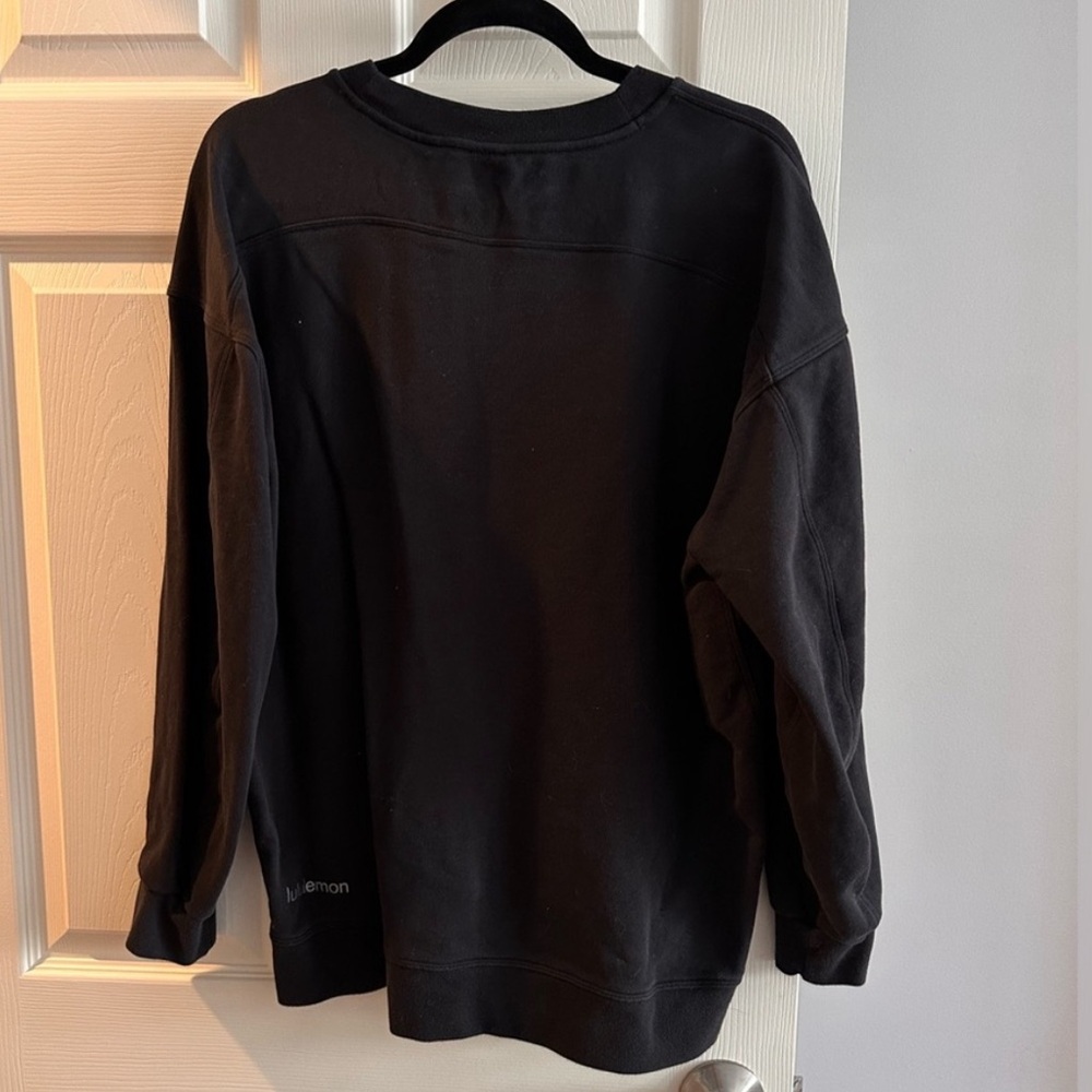 Lululemon perfectly oversized crew sweatshirt black 8